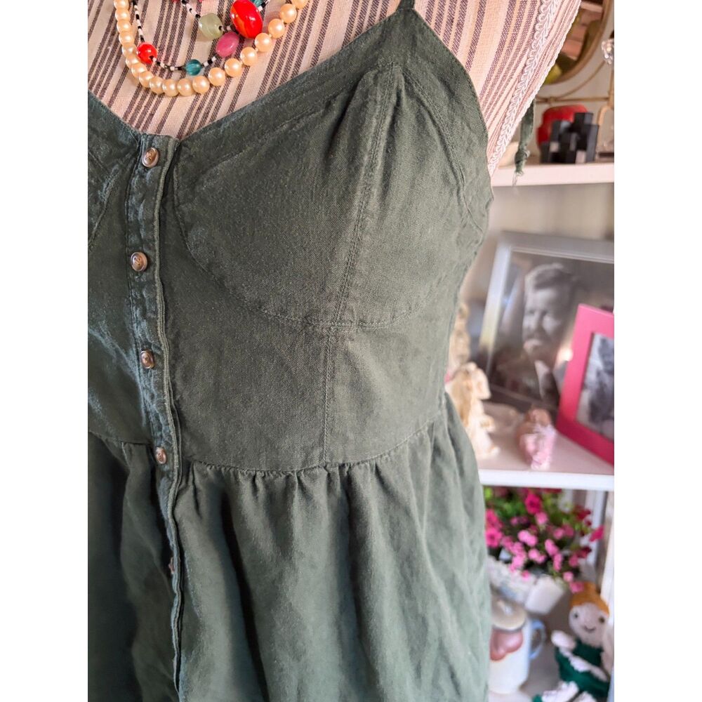 VNTG Aerie Cotton Summer Y2K Dress Fairy BOHO Retro 90's Beach Hot Girl - Picture 4 of 9